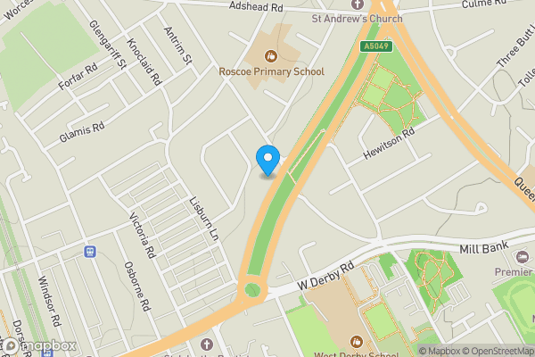 Map location for 35A Muirhead Avenue, Liverpool L13 9BG