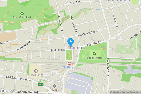 Map location for 36 Budhill Avenue, 2/2, Glasgow, G32 0PN