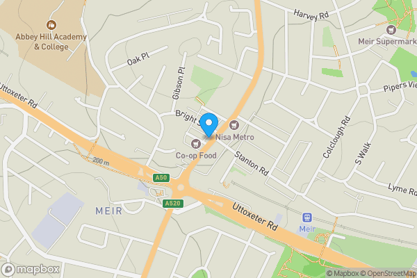 Map location for 66 Weston Road, Stoke-on-Trent, ST3 6AD