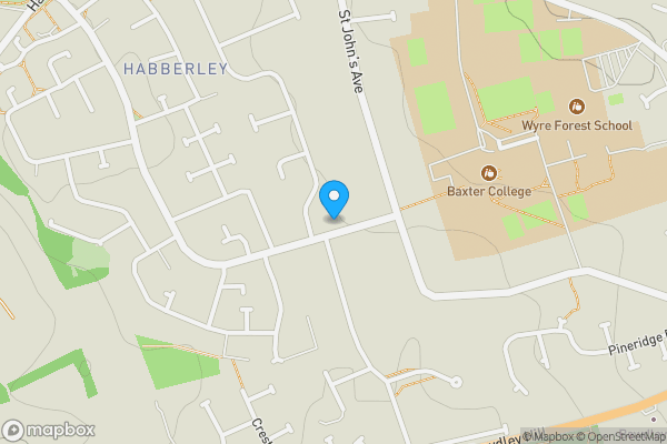 Map location for 16 Holmwood Avenue, Kidderminster, DY11 6DA