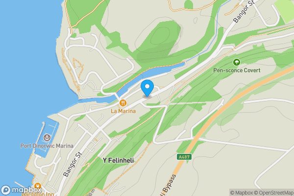 Map location for Bangor Street, Y Felinheli , LL56 4JW