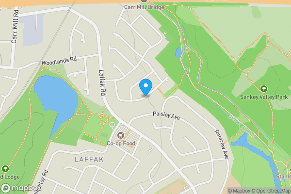 Map location for Redruth Avenue, St. Helens, Merseyside, WA11 9EY
