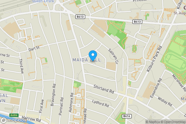 Map location for Flat 2, 12 Croxley Road, Maida Vale, London, W9 3HL
