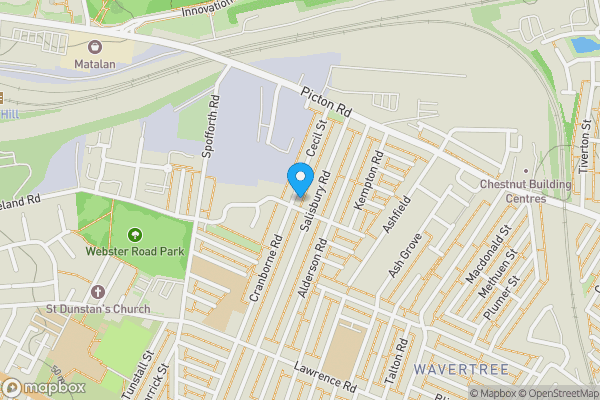 Map location for 63 Cecil Street, Liverpool, Merseyside L15 1HP