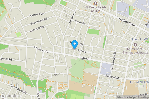 Map location for Arnold Street, Bolton, Lancashire, BL1 3EX