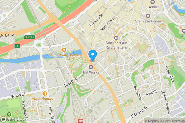 Map location for 5 Wellington Road South, Stockport, Cheshire SK4 1AA
