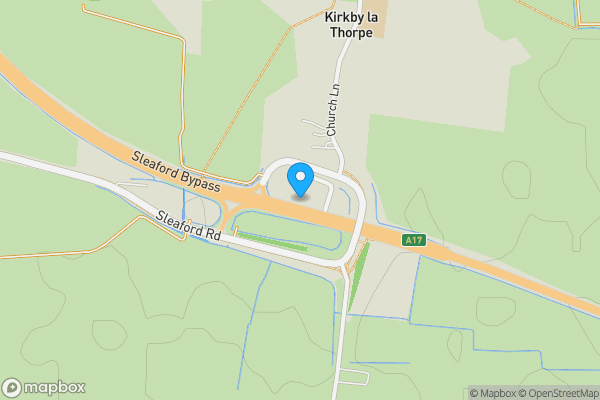Map location for The Queens Head, Church Lane, Kirkby La Thorpe, Sleaford, Lincolnshire, NG34 9NU