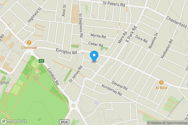 Map location for Tennyson Street, LEICESTER, Leicestershire, LE2 1HS