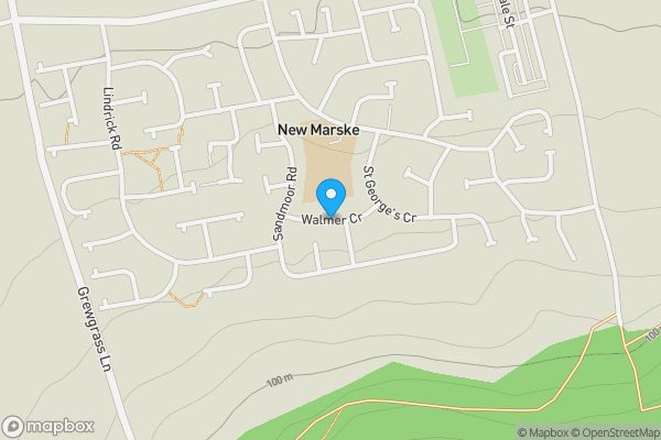 Map location for Walmer Crescent, Redcar, Cleveland, TS11 8BS