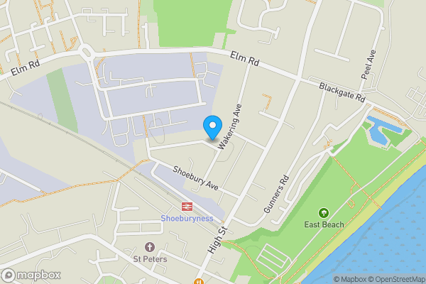 Map location for 2 Friars Street, Shoeburyness, Essex, SS3 9BG