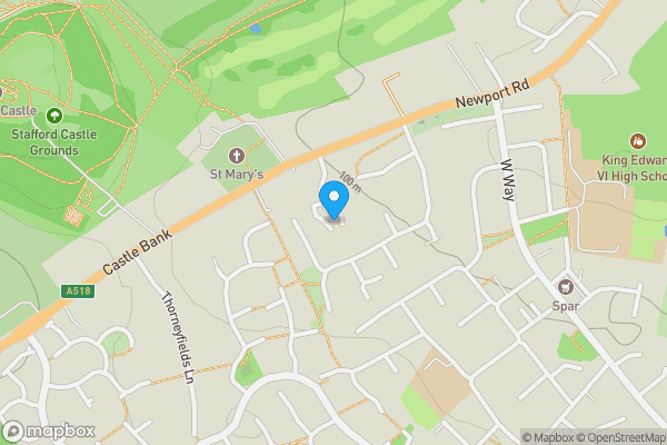 Map location for 44 Castle House Drive, Stafford ST16 1DS