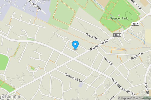 Map location for 37 Pytchley Road, Rushden, Northamptonshire, NN10 9XB