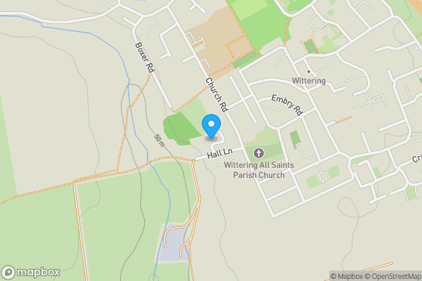 Map location for Grange Park, Hall Lane, Peterborough, Cambridgeshire, PE8 6BZ