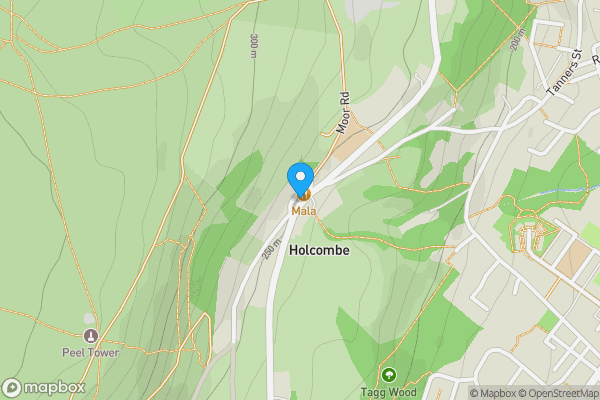 Map location for The Paddock, Holcombe Village, Bury, Lancashire BL8 4LZ