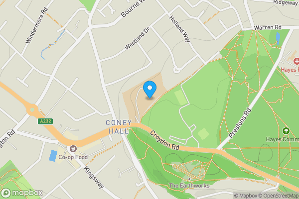 Map location for The Lodge, Coombe Road, Croydon, Greater London, CR0 5RD