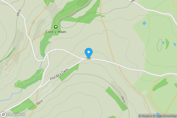 Map location for Pen-y-Felin, Mold, Clwyd, CH7 5RW