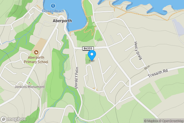 Map location for 75c Brynglas, Aberporth, Cardigan, SA43 2EE