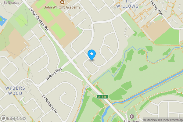 Map location for Anderby Drive, GRIMSBY, South Humberside, DN37 9HB