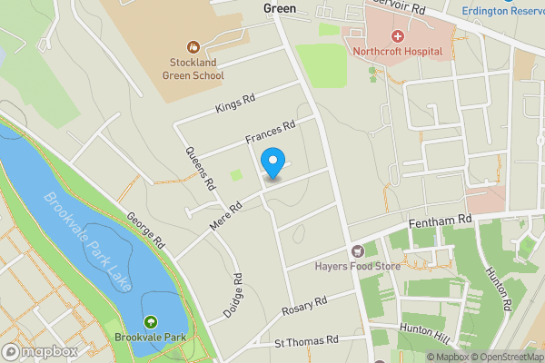 Map location for 39 Mere Road, Birmingham B23 7LH