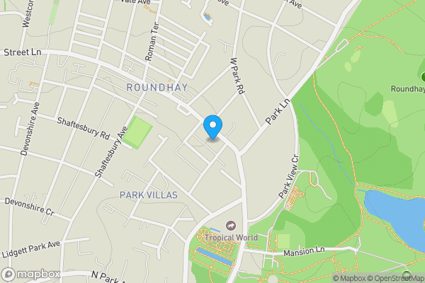 Map location for Flats 1-5, 9 Street Lane, Leeds, West Yorkshire LS8 1BW