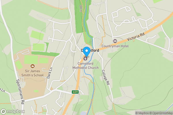 Map location for 13-15 Market Place, Camelford, Cornwall PL32 9PD