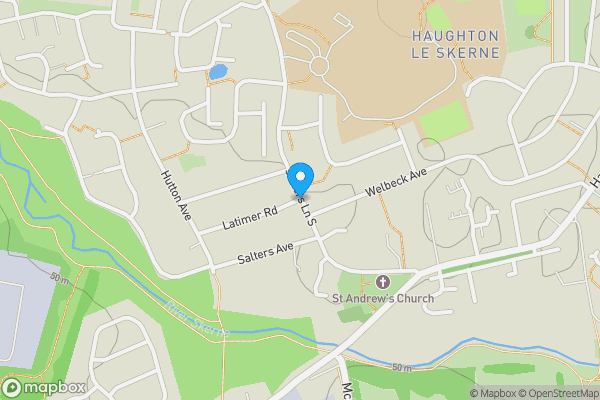Map location for Salters Lane South, Darlington , DL1 2AD