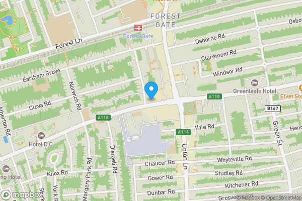 Map location for 305 Romford Road, London E7 9HA