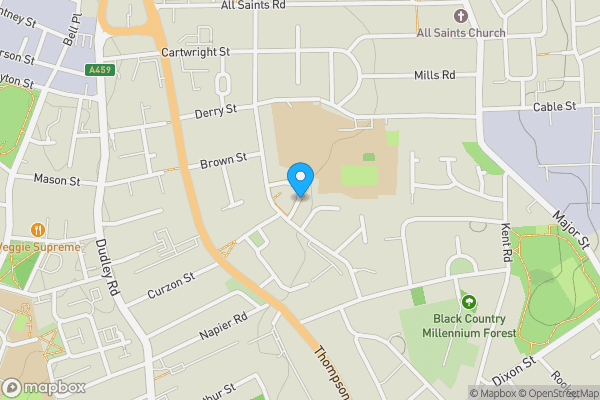 Map location for Lilleshall Crescent, Wolverhampton, West Midlands, WV2 1HF