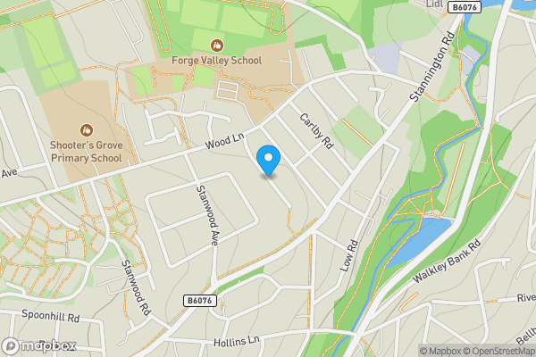 Map location for Barlow Drive, Stannington , Sheffield, South Yorkshire, S6 5HQ