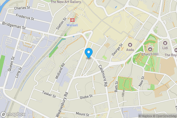 A detached three storey block of six 1 bedroom apartments in Walsall