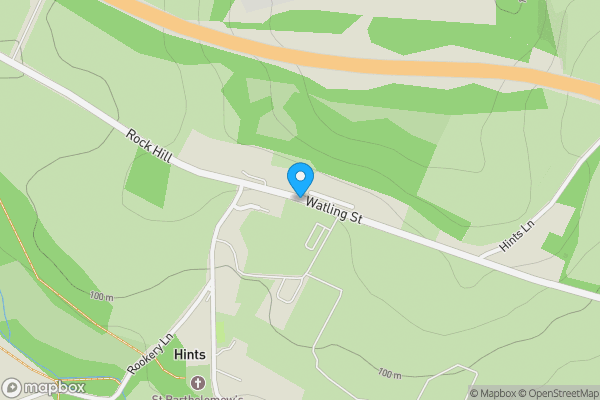 Map location for Plot 4 to the Rear of 53-91 Watling Street, Hints, Tamworth, Staffordshire, B78 3DF