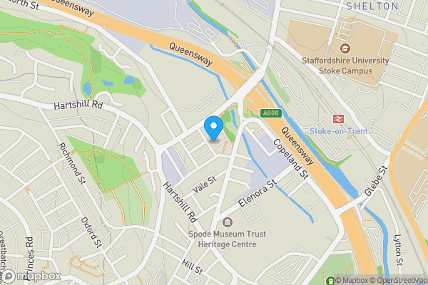 Map location for 22 Lewis Street, Stoke-on-Trent, ST4 7RR