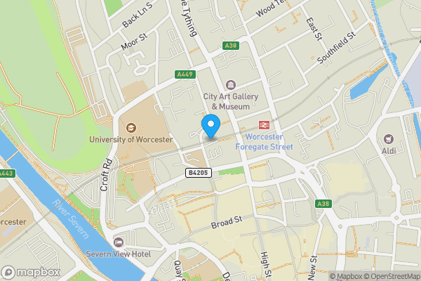 Map location for 31 & 32 The Shambles Worcester Worcestershire WR1 2RE