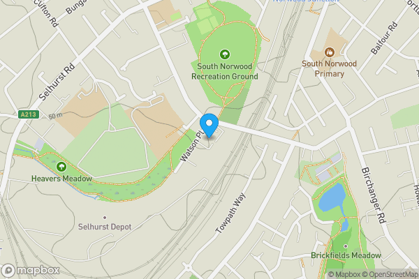 Map location for 31 Watson Place, South Norwood, London, SE25 5EX