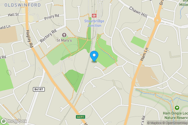 Map location for Land adjacent to 18 Iverley Walk, Stourbridge, DY9 0YJ