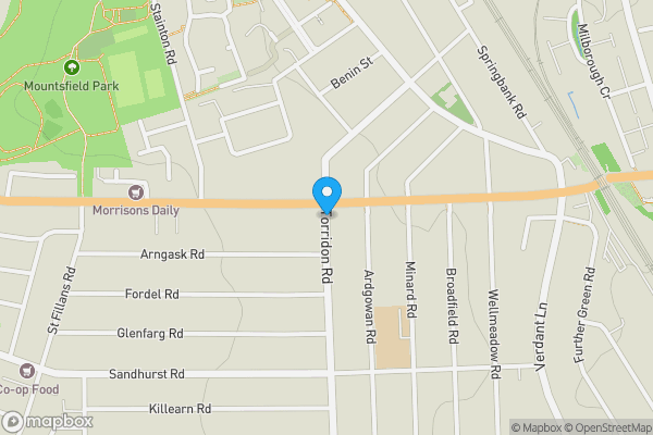 Map location for Land at Torridon Road, Lewisham, London, SE6 1RQ