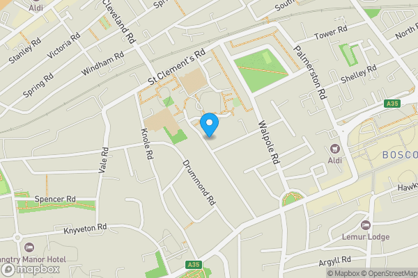Map location for Flat 3, 40 Hamilton Road, Bournemouth, Dorset, BH1 4EH