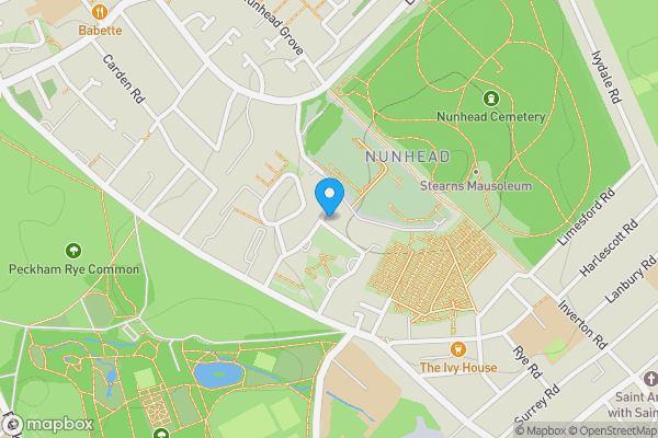 Map location for 41A Rye Hill Park, Peckham, London, SE15 3JN