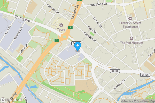 Map location for Apartment 17 J Q Rise, 1 Goodman Street, Birmingham, West Midlands, B1 2SU
