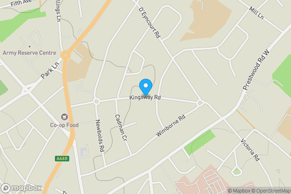 Map location for Kingsway Road, Wolverhampton, West Midlands, WV10 0SU