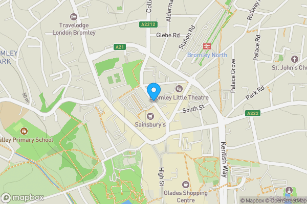 Map location for West Street, Bromley, London, BR1