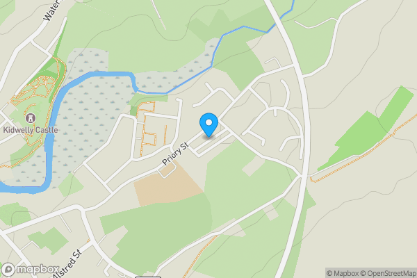 Map location for Gwendraeth Town, Kidwelly, Carmarthenshire.