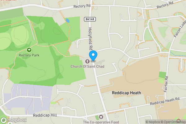 Map location for Hollyfield Road, SUTTON COLDFIELD, West Midlands, B75 7SG