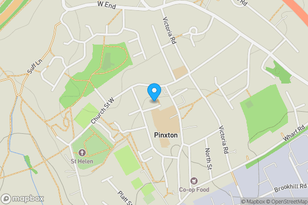 Map location for 7 Kirkstead Close, Pinxton, Nottingham, Nottinghamshire, NG16 6PG