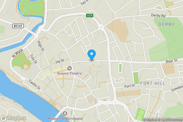 Map location for Elmfield, Bear Street, Barnstaple, Devon, EX32 7DX