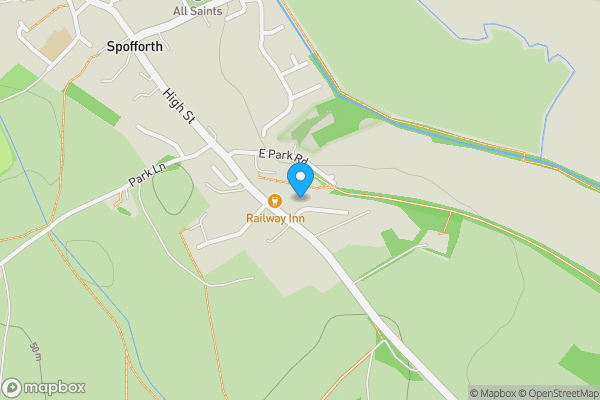 Map location for Flat 1 Park House, Park Terrace, Spofforth, Harrogate, HG3 1BW