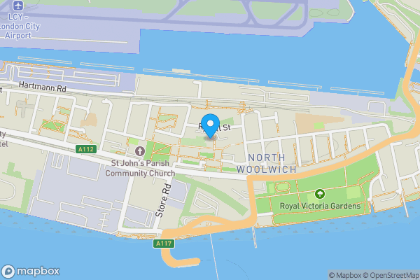 Map location for Queensland House, Rymill Street, London, E16