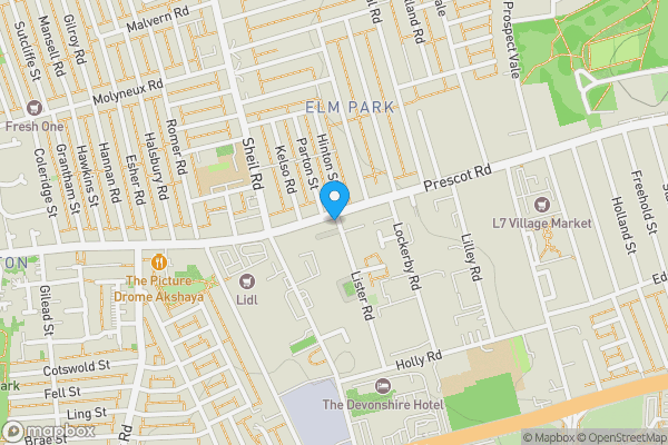 Map location for Upper Floors At 28A Prescot Road, Fairfield, Liverpool, Merseyside, L7 0LQ