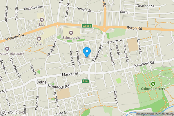 Map location for Salisbury Street, COLNE, Lancashire, BB8 9JG