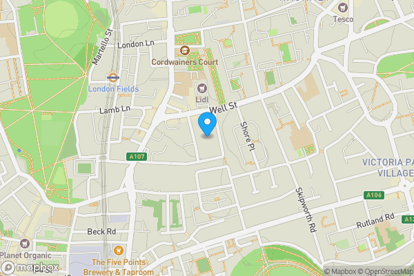 Map location for Unit 2, 35 Shore Road, London, E9 7FL